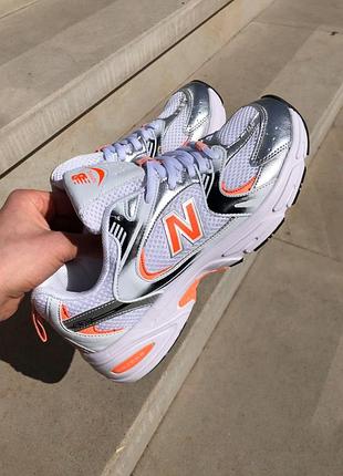 Кроссовки new balance 530 silver/orange