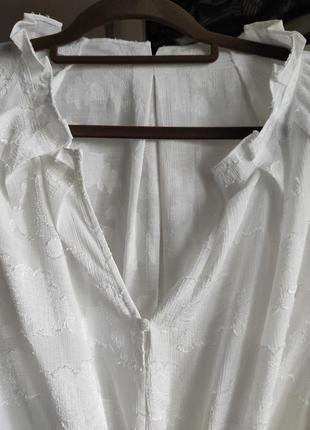 Белая блуза в стиле "бохо"6 фото
