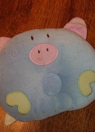 Ортопедическая подушка для детей малышей ввиде свинки
