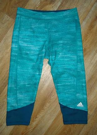 Капри (лосины) adidas techfit printed heather