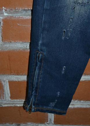 Необычные джинсы,джинсы рванки,джинсы с замками внизу ,limited edition,зауженные джинсы5 фото