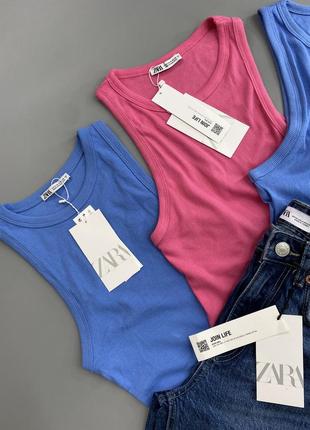 Топ zara в рубчик2 фото