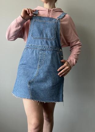 Джинсовий сарафан topshop джинсове сукню 9
