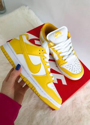 Кросівки nike dunk low yellow3 фото