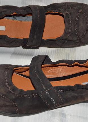 Мокасины балетки туфли замш geox размер 40 (7), мокасіни туфлі5 фото