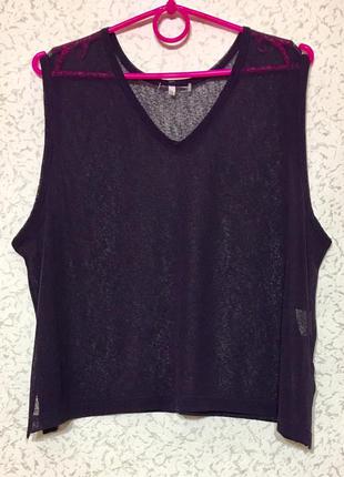 Легкая майка паутинка xl