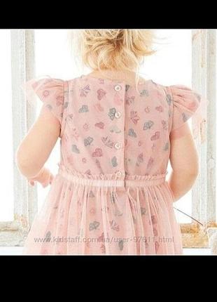 Миле святкове дитяче плаття з фатином на 6-12 місяців ріст 74-80 lupilu2 фото