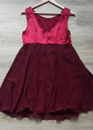 Красное платье м- l размера4 фото