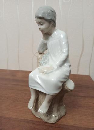 Статуетка lladro thinking little boy думаюча хлопчик ручна робота5 фото