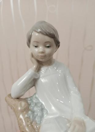 Статуетка lladro thinking little boy думаюча хлопчик ручна робота7 фото