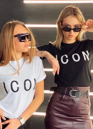 Розпродаж🙉жіноча футболка «icon» бавовна