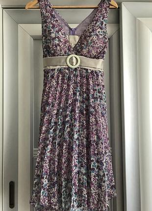 Шифоновое платье миди от rinascimento, юбка плиссе