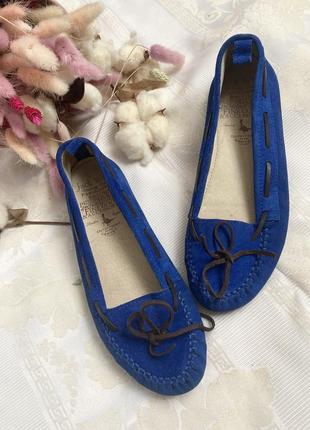 Замшеві макасины - балетки