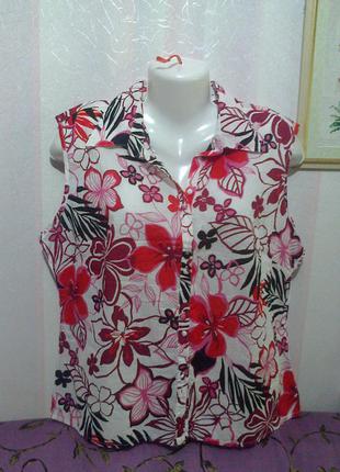 Сорочка тоненька блуза великого розміру (індія) пог-60 см (10)