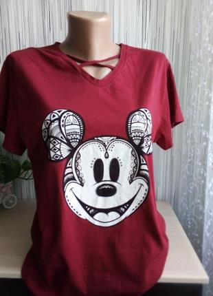 Футболка принт міккі маус