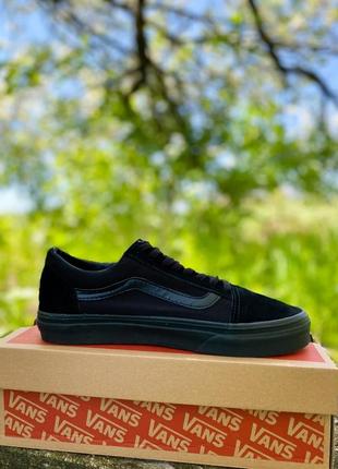 Чоловічі кеди vans old skool all black3 фото