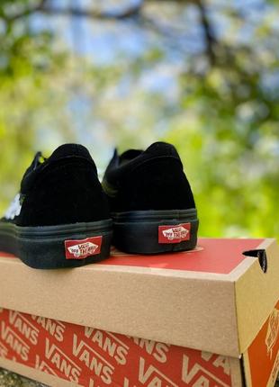 Чоловічі кеди vans old skool all black8 фото