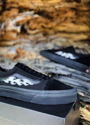 Чоловічі кеди vans old skool all black9 фото