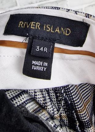 Штани в клітку river island 34р , чоловічі картаті штани7 фото