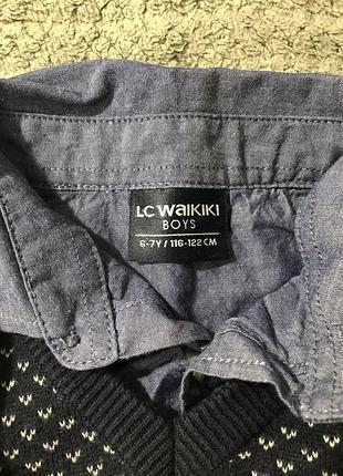 Свитер с воротником рубашки 2