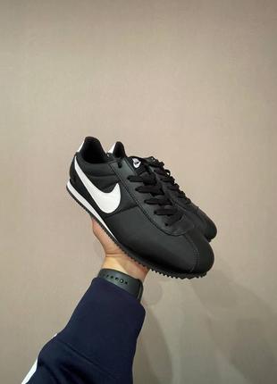 Мужские кроссовки nike cortez classic leather black 41-42-43-44-45-46