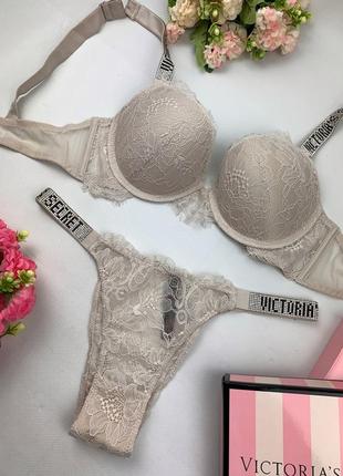 Комплект жіночої білизни victoria's secret мережива