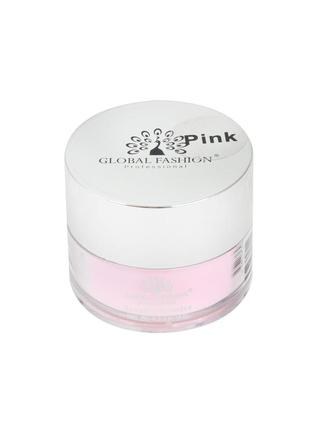 Акриловая пудра розовая global fashion