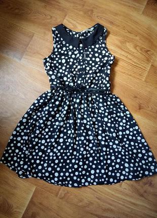 Легке літнє плаття сарафан dress Edwin shop, в горох, 42-44