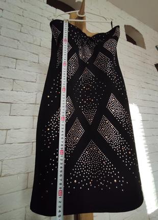 Коктейльне міні-сукня зі стразами6 фото