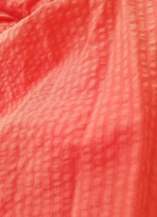Платье сукня сарафан нова жіноча літо яскрава помаранчева парашут віскоза максі вільний помаранчеве рукава волани пишне багатоярусне яскраве8 фото