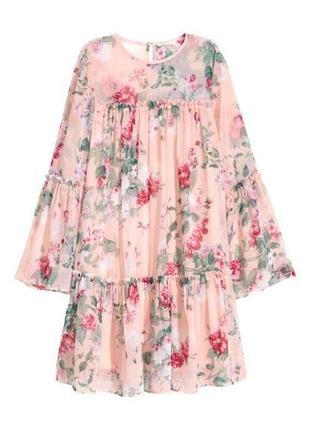 Круте шифоновове плаття h&m - на 14, 16 р-р