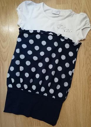 Супер платице-туника в горошек на 7 лет