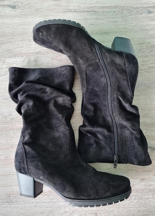 Чоботи  високі замшеві gabor