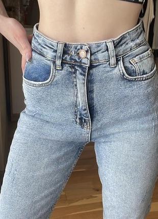 Голубі жіночі джинси скіні2 фото