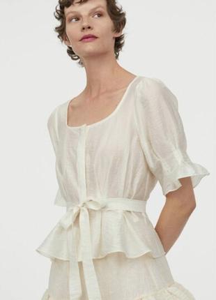 Лиоцелловая блуза h&m xs-s