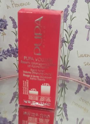 Помада для губ pupa volume для збільшення об'єму №102 romantic rose 3.5 мл