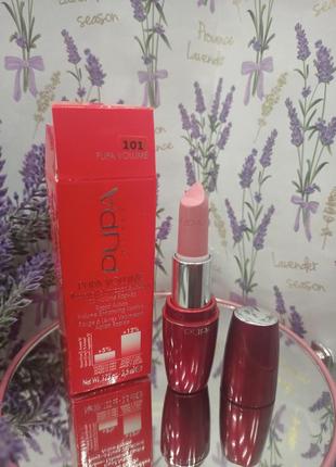 Помада для губ pupa volume для збільшення об'єму №101 nude rose 3.5 мл