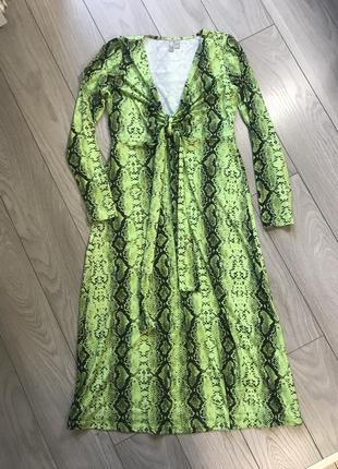 Літній распродаж!!! лише тиждень! найнижчі ціни!!! плаття в зміїний принт від asos p.125 фото