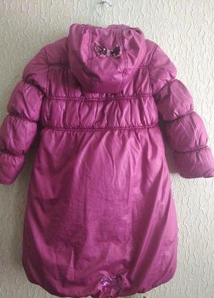 Двухсторонняя куртка пальто плащ на зиму- осень,на 8-10 лет,для дома4 фото