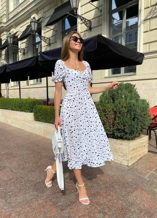 Платье сборка на груди