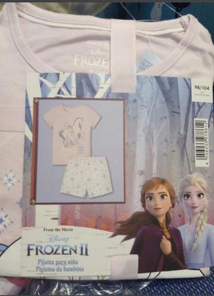Піджама, домашній костюм, шорти, футболка disney frozzen