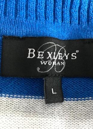 Комфортный джемпер в полоску от bexleys, размер l (реально 3xl-5xl)4 фото