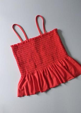 Топ boohoo резинка s кораловый (ha9122)
