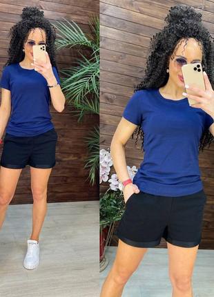 Костюм двухнитка шорты и футболка