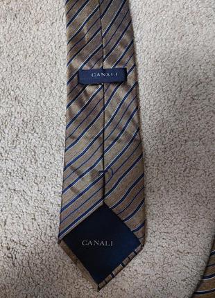 Шелковый галстук canali, италия. оригинал.6 фото