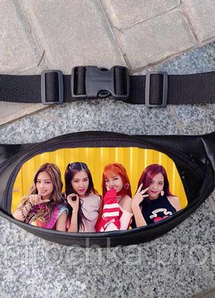 Поясна сумка бананка блекпінк blackpink (q099)