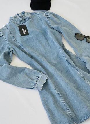 Стильна джинсова сукня missguided3 фото