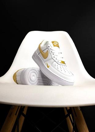 Кроссовки nike air force 1 mini swoosh beige