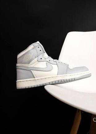 Кроссовки nike air jordan 1 light blue