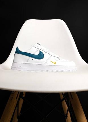 Кроссовки nike air force 1 blue swoosh